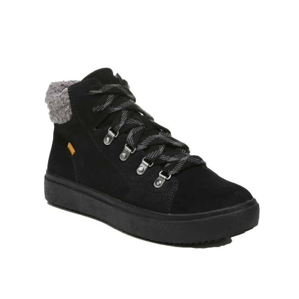 Dr. Scholl's Weekend Women's Faux Fur Trim Lace-Up Sneaker Booties